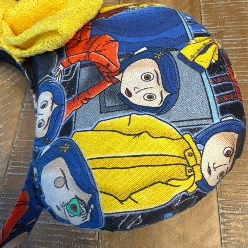 Coraline-Inspired Mickey Ears Headband | Handmade Park Ears | Spooky Cute Theme